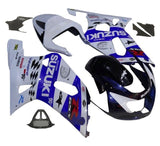 Suzuki GSXR1000 Fairings (2000-2002) White, Blue, Black Alpinestars at KingsMotorcycleFairings.com
