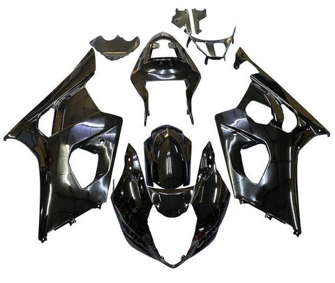 Suzuki GSXR1000 Fairings (2003-2004) All Black at KingsMotorcycleFairings.com