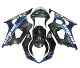 Suzuki GSXR1000 Fairings (2003-2004) Black, Blue, White, Jordan at KingsMotorcycleFairings.com