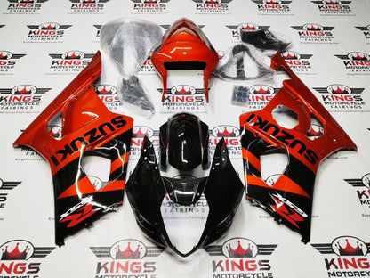 Suzuki GSXR1000 Fairings (2003-2004) Black, Burnt Orange at KingsMotorcycleFairings.com