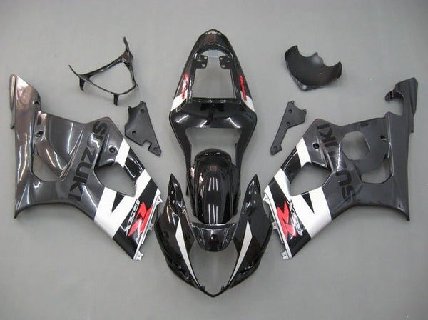 Suzuki GSXR1000 Fairings (2003-2004) Black, Gray, Silver, Red at KingsMotorcycleFairings.com