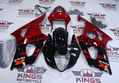 Suzuki GSXR1000 Fairings (2003-2004) Black, Red Candy from KingsMotorcycleFairings.com