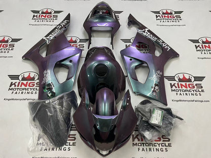 Suzuki GSXR1000 Fairing Set (2003-2004) Chameleon Purple, Gray, Joker at KingsMotorcycleFairings.com