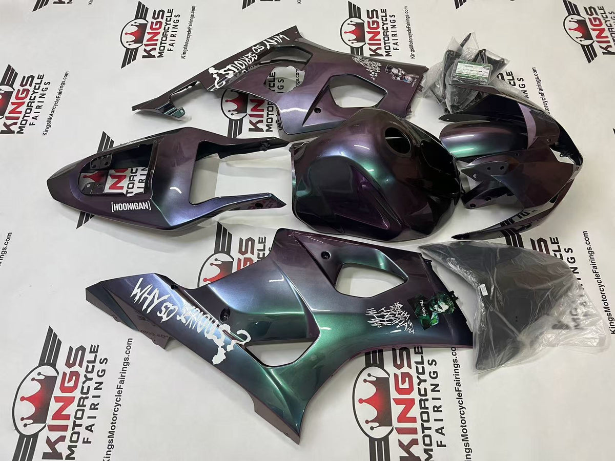 Suzuki GSXR1000 Fairings (2003-2004) Chameleon Purple, Gray, Joker from KingsMotorcycleFairings.com