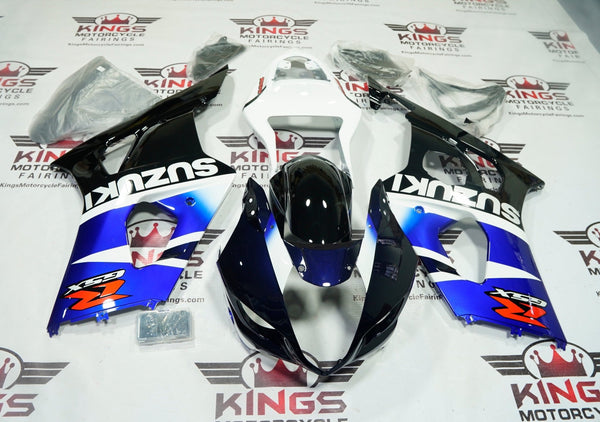 Suzuki GSXR1000 Fairings (2003-2004) Dark Blue, White, Black, Red at KingsMotorcycleFairings.com