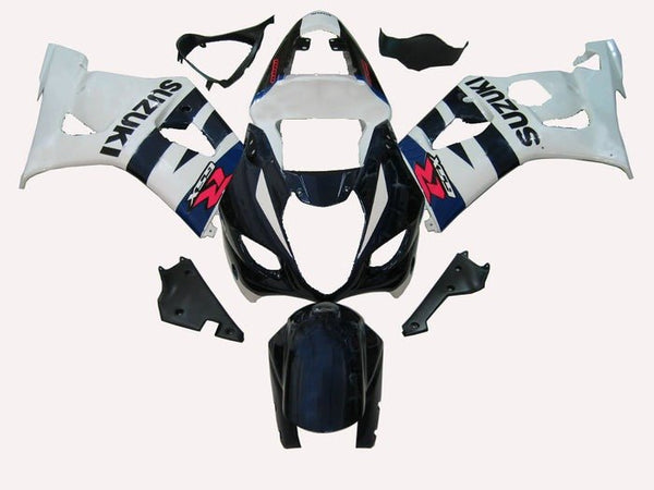 Suzuki GSXR1000 Fairings (2003-2004) Dark Blue, White at KingsMotorcycleFairings.com