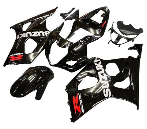 Suzuki GSXR1000 Fairings (2003-2004) Gloss Black, White, Red at KingsMotorcycleFairings.com