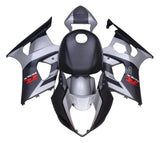 Suzuki GSXR1000 Fairings (2003-2004) Matte Black, Silver, Gray at KingsMotorcycleFairings.com