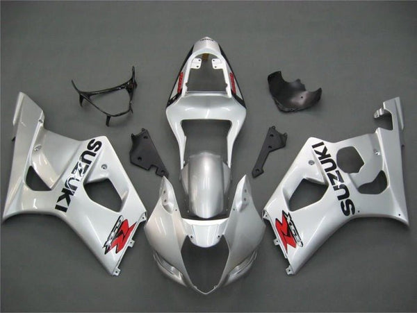 Suzuki GSXR1000 Fairings (2003-2004) Silver, Black, Red, White at KingsMotorcycleFairings.com