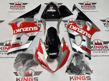 Suzuki GSXR1000 Fairings (2003-2004) Silver, Red, Black, White at KingsMotorcycleFairings.com