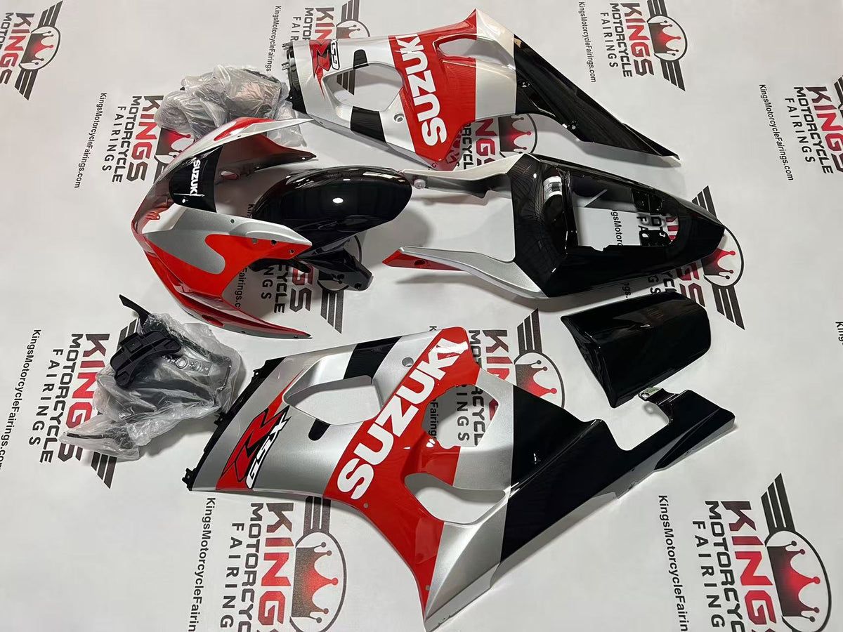 Suzuki GSXR1000 Fairings (2003-2004) Silver, Red, Black, White from KingsMotorcycleFairings.com