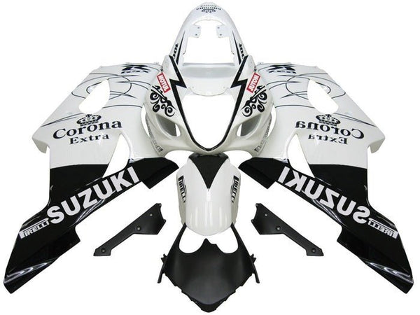 Suzuki GSXR1000 Fairings (2003-2004) White, Black, Red Motul at KingsMotorcycleFairings.com