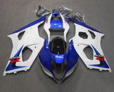 Suzuki GSXR1000 Fairings (2003-2004) White, Blue at KingsMotorcycleFairings.com