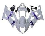 Suzuki GSXR1000 Fairings (2003-2004) White, Purple at KingsMotorcycleFairings.com