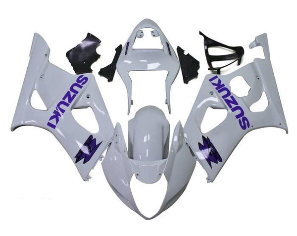 Suzuki GSXR1000 Fairings (2003-2004) White, Purple at KingsMotorcycleFairings.com