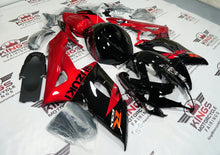 Suzuki GSXR 1000 Fairings (2005-2006) Black Gloss, Candy Red at KingsMotorcycleFairings.com