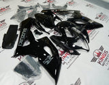 Suzuki GSXR1000 Fairings (2005-2006) Black Gloss, Chrome at KingsMotorcycleFairings.com