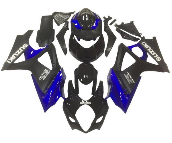 Suzuki GSXR 1000 Fairings (2005-2006) Black, Blue, Matte Black at KingsMotorcycleFairings.com