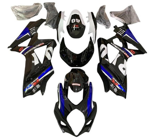 Suzuki GSXR 1000 Fairings (2005-2006) Black, Blue, White, Yoshimura at KingsMotorcycleFairings.com