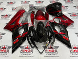 Suzuki GSXR1000 Fairings (2005-2006) Black, Burgundy Dark Red at KingsMotorcycleFairings.com