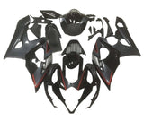 Suzuki GSXR 1000 Fairings (2005-2006) Black, Dark Gray, Red at KingsMotorcycleFairings.com