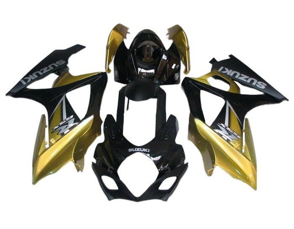 Suzuki GSXR 1000 Fairings (2005-2006) Black, Gold, Matte Black, Gray at KingsMotorcycleFairings.com