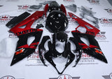 Suzuki GSXR1000 Fairings (2005-2006) Black, Red Candy at KingsMotorcycleFairings.com