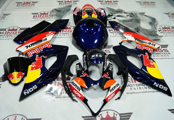 Suzuki GSXR1000 Fairings (2005-2006) Blue Repsol, Red Bull at KingsMotorcycleFairings.com