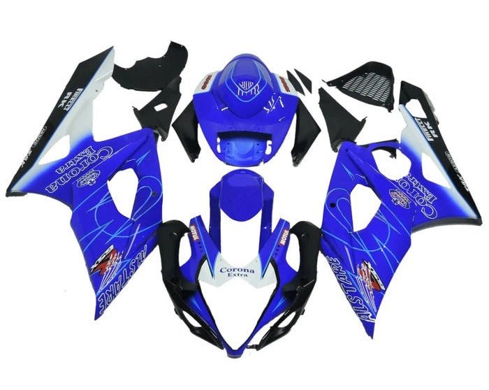 Suzuki GSXR 1000 Fairings (2005-2006) Blue Tribal at KingsMotorcycleFairings.com