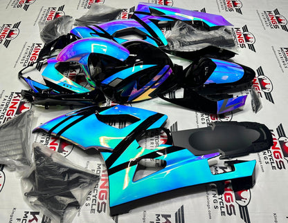 Suzuki GSXR1000 Fairings (2005-2006) Blue, Pink, Chrome Chameleon, Black at KingsMotorcycleFairings.com