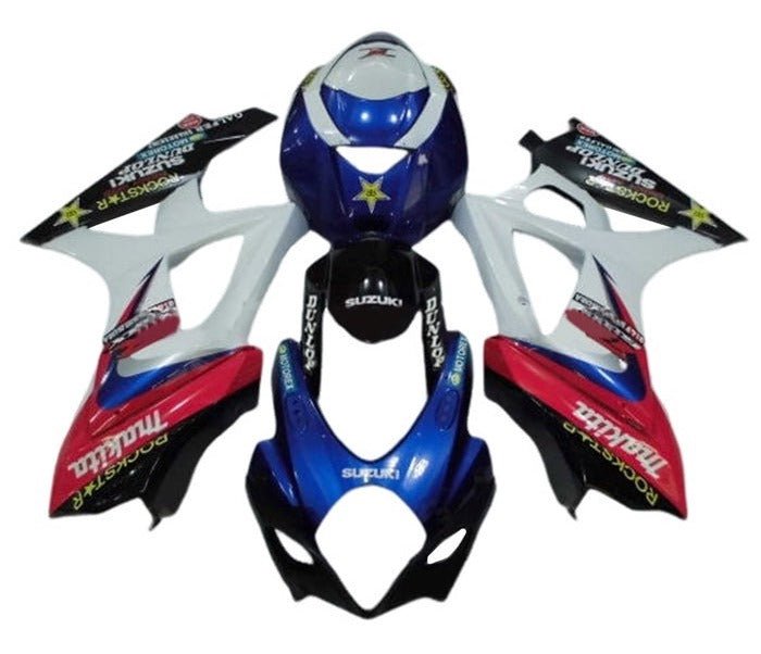 Suzuki GSXR 1000 Fairings (2005-2006) Blue, Red, White Makita at KingsMotorcycleFairings.com