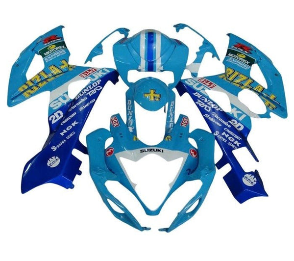 Suzuki GSXR 1000 Fairings (2005-2006) Blue, White Stripe, Rizla at KingsMotorcycleFairings.com