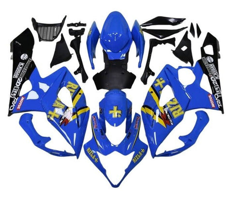 Suzuki GSXR 1000 Fairings (2005-2006) Blue, Yellow, Black, White at KingsMotorcycleFairings.com
