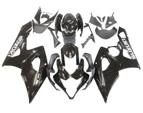 Suzuki GSXR 1000 Fairings (2005-2006) Gloss Black at KingsMotorcycleFairings.com