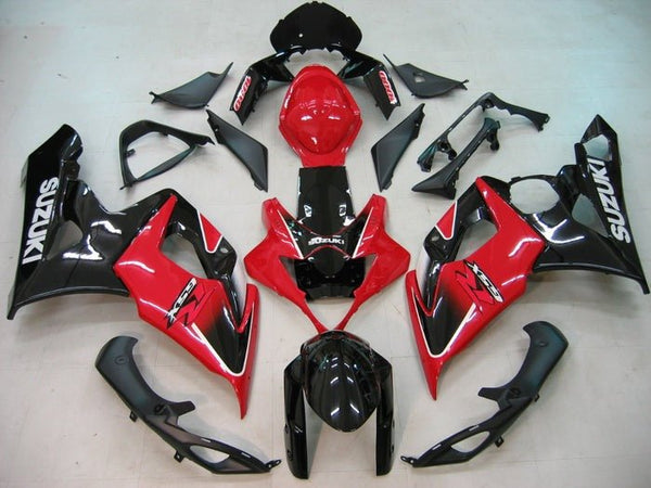 Suzuki GSXR 1000 Fairings (2005-2006) Gloss Red, Black, White at KingsMotorcycleFairings.com