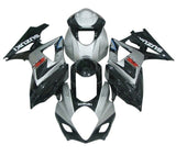 Suzuki GSXR 1000 Fairings (2005-2006) Gray, Black, White, Red at KingsMotorcycleFairings.com