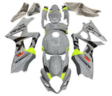 Suzuki GSXR 1000 Fairings (2005-2006) Gray, Yellow, Black Stripe at KingsMotorcycleFairings.com