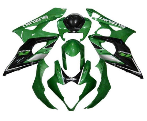 Suzuki GSXR 1000 Fairings (2005-2006) Green, Black, Gray at KingsMotorcycleFairings.com