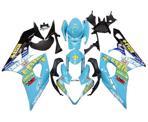 Suzuki GSXR 1000 Fairings (2005-2006) Light Blue, Rizla at KingsMotorcycleFairings.com