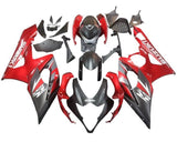 Suzuki GSXR 1000 Fairings (2005-2006) Matte Black, Gloss Red at KingsMotorcycleFairings.com