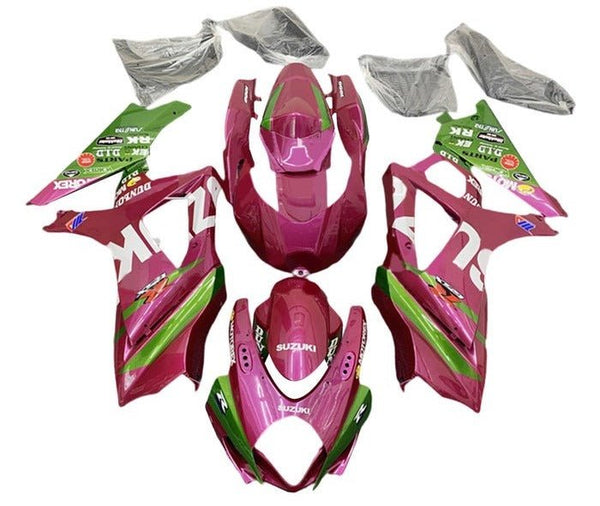 Suzuki GSXR 1000 Fairings (2005-2006) Pink, Green at KingsMotorcycleFairings.com