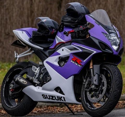 Suzuki GSXR 1000 Fairings (2005-2006) Purple, White at KingsMotorcycleFairings.com
