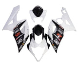 Suzuki GSXR 1000 Fairings (2005-2006) White, Black, Brembo at KingsMotorcycleFairings.com