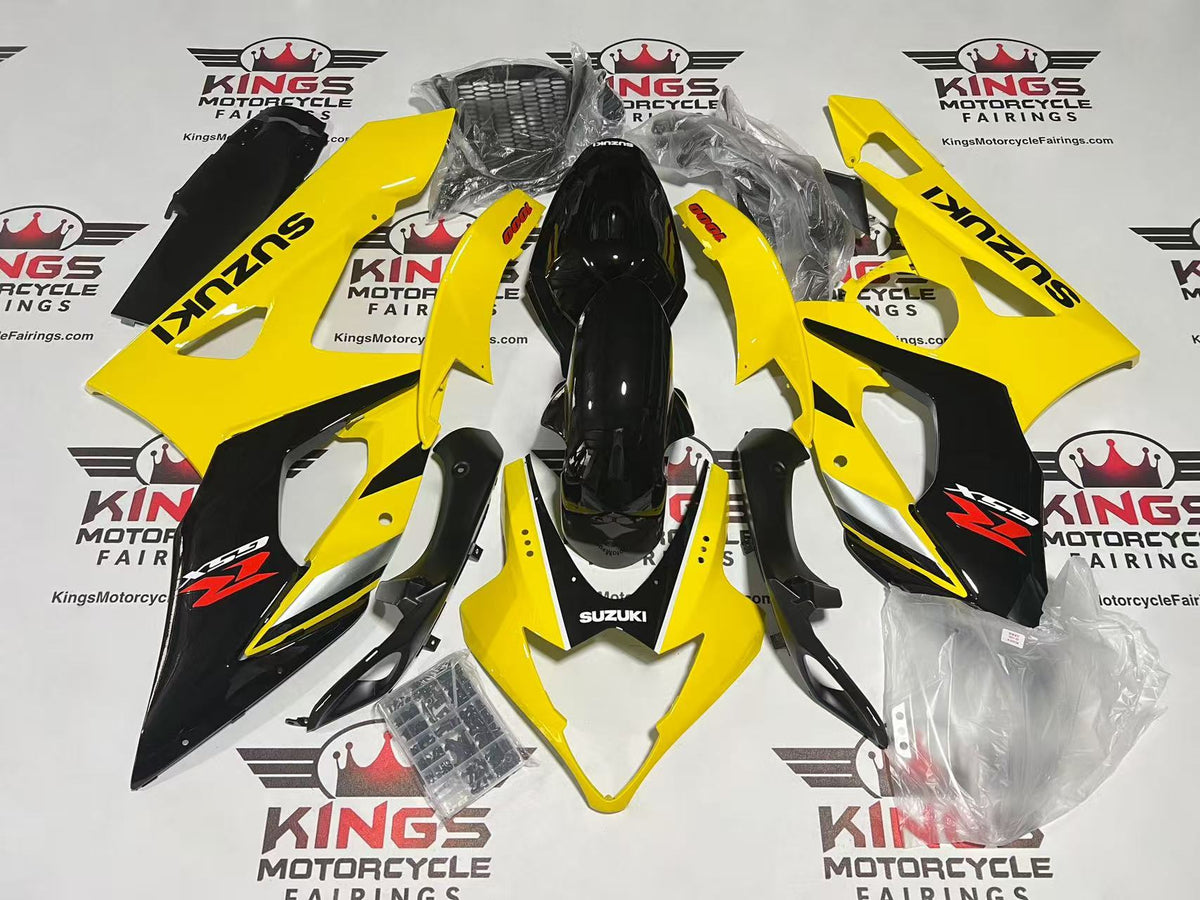 Suzuki GSXR1000 Fairings (2005-2006) Yellow, Black, Red, White at KingsMotorcycleFairings.com