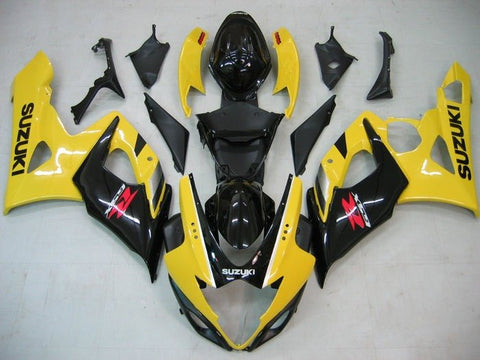 Suzuki GSXR 1000 Fairings (2005-2006) Yellow, Black, Red at KingsMotorcycleFairings.com