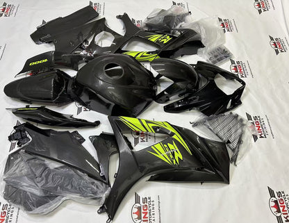 Suzuki GSXR1000 Fairings (2007-2008) Black, Gray, Neon Yellow at KingsMotorcycleFairings.com
