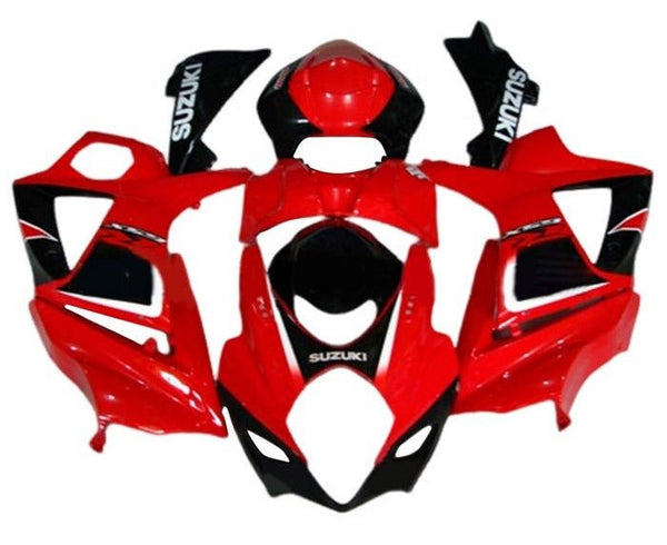 Suzuki GSXR 1000 Fairings (2007-2008) Gloss Red, Black, White at KingsMotorcycleFairings.com
