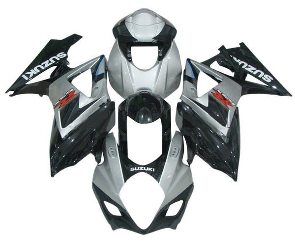 Suzuki GSXR 1000 Fairings (2007-2008) Gray, Black, White, Red, Blue at KingsMotorcycleFairings.com