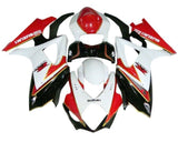 Suzuki GSXR 1000 Fairings (2007-2008) White, Black, Red, Gold at KingsMotorcycleFairings.com
