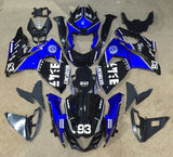 Suzuki GSXR1000 Fairings (2009-2016) Black, Blue, White #93 at KingsMotorcycleFairings.com